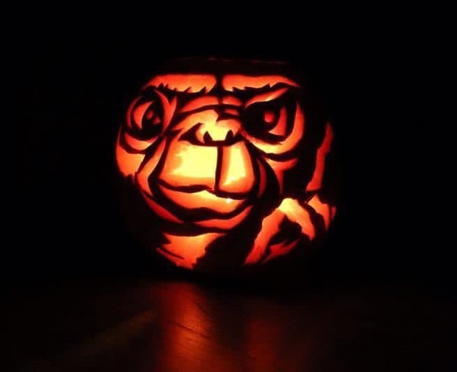 James Kempster shared a photo of the pumpkin his wife carved.