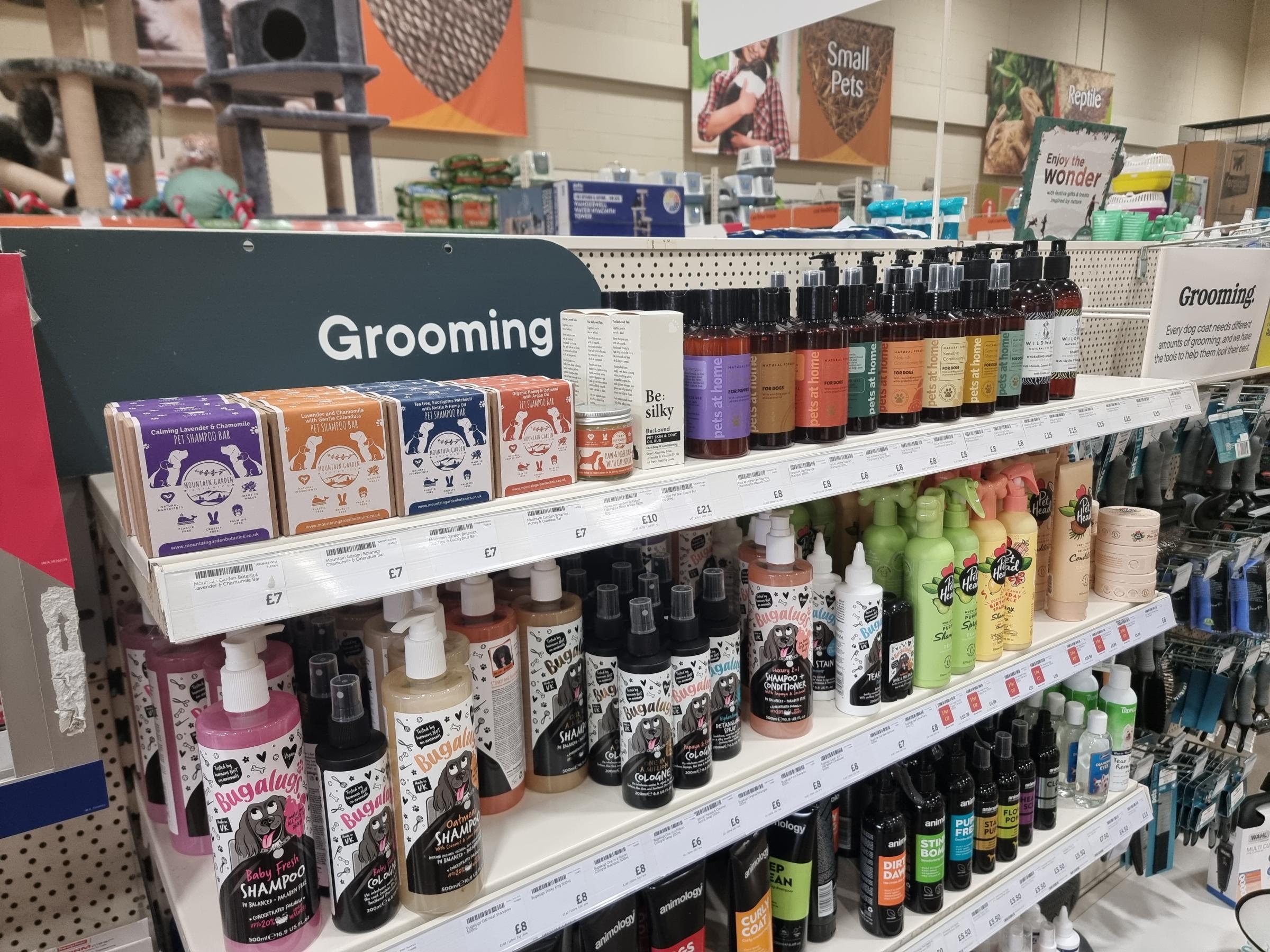 Mountain Garden Botanics products in Pets At Home.