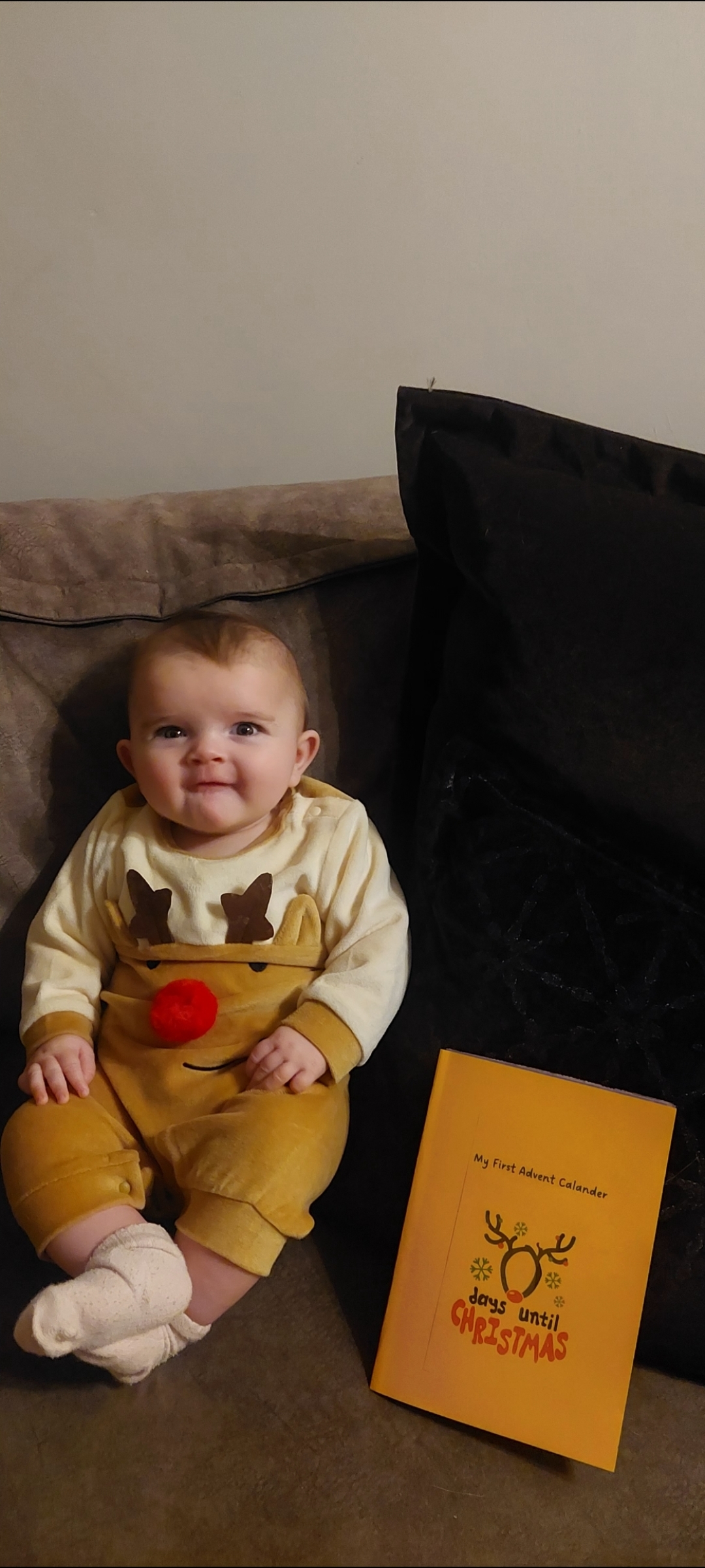 Nia Roberts, from Gobowen: Four-month-old Myas first advent calender.