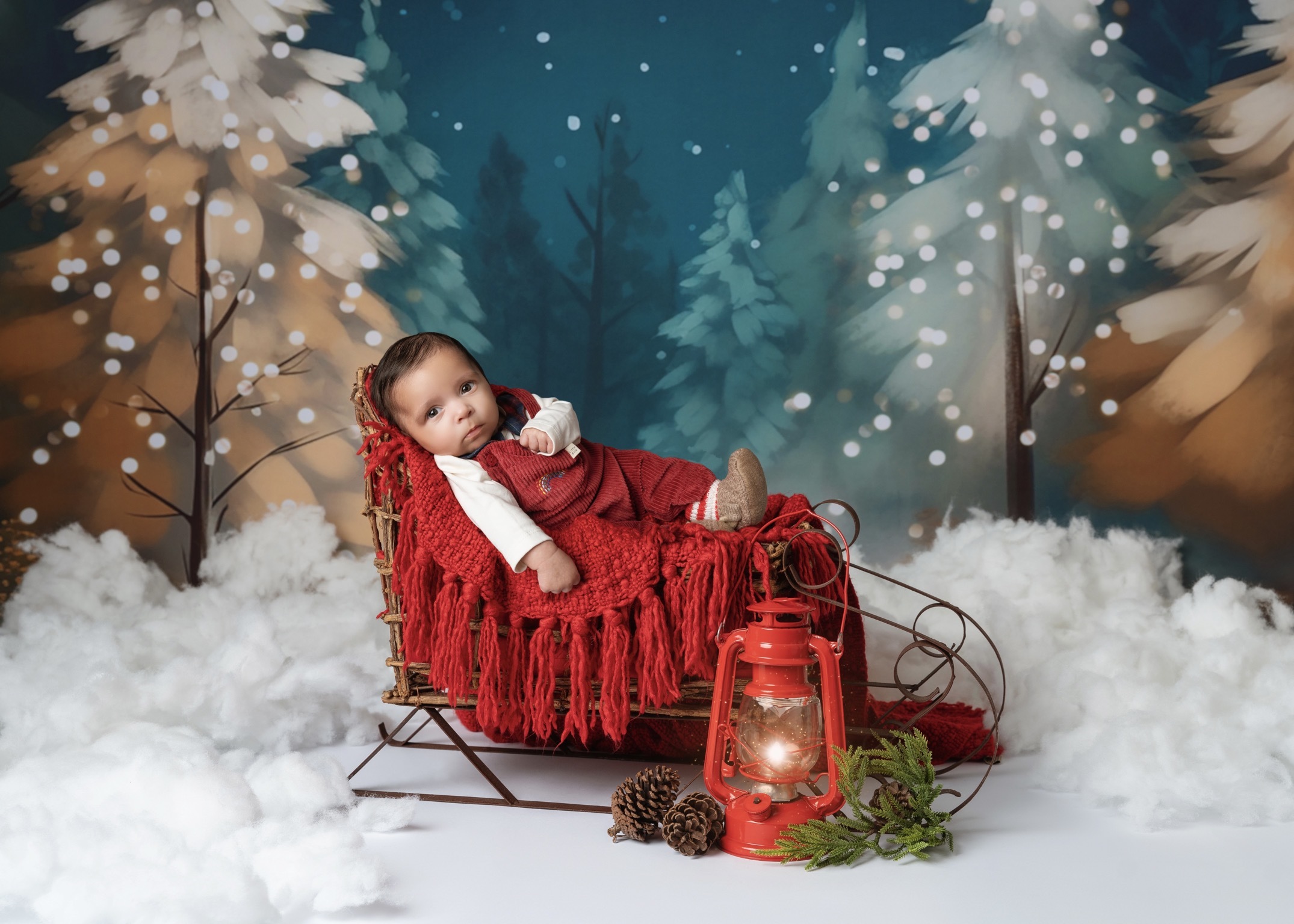 Shannon Huxley, from Buckley: Three-month-old Freddie Anthonys Christmas photoshoot.