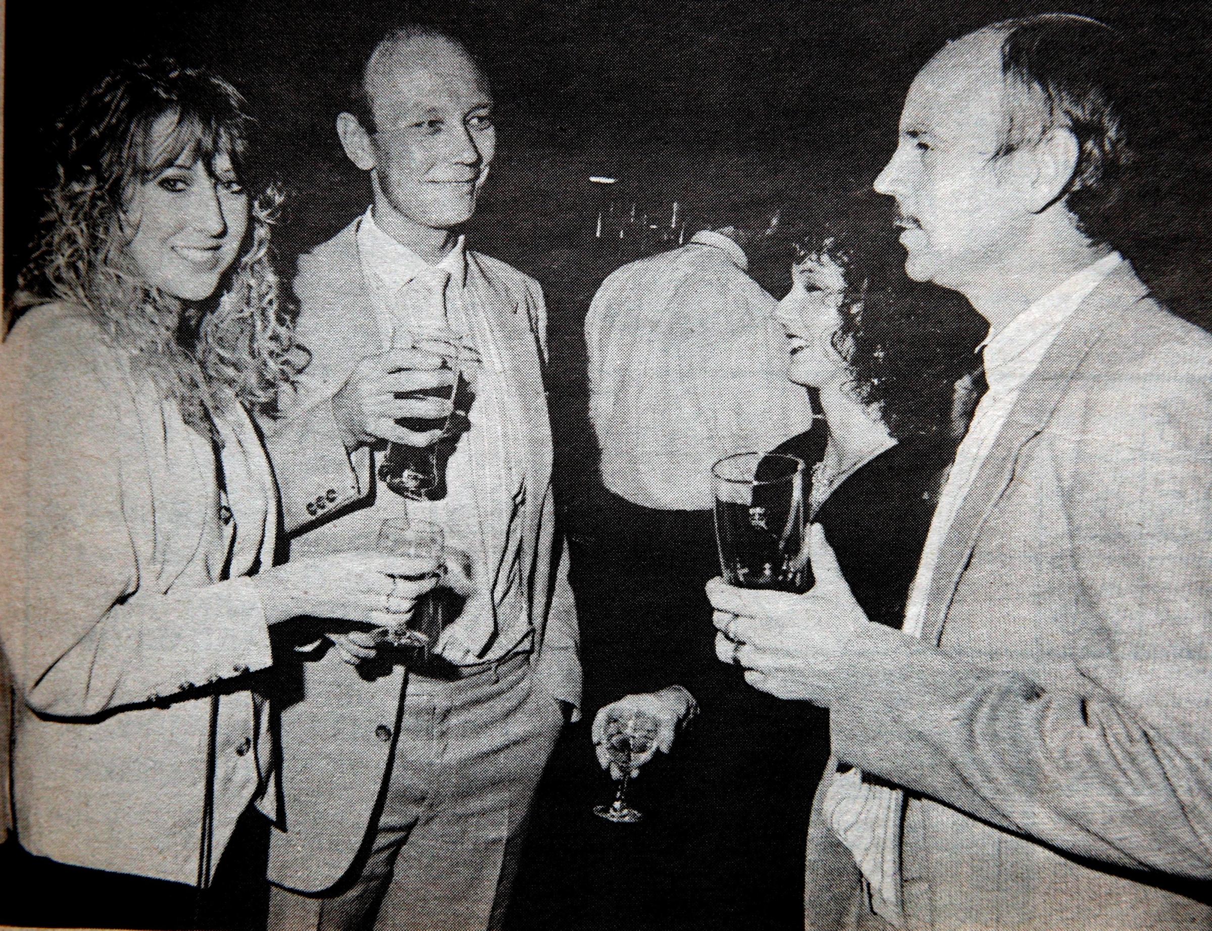 Opening of Scotts, October 1989 - Lisa Rayworth, Keith Shuttleworth and Mike Samson.
