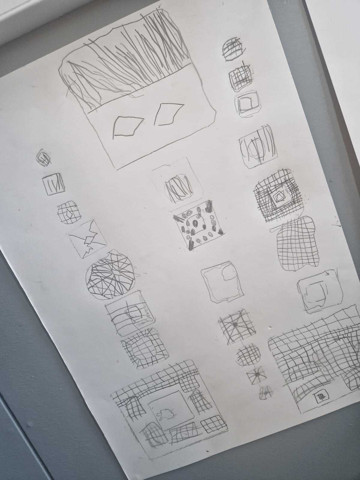 Learnng about shapes at Ysgol Y Garth.