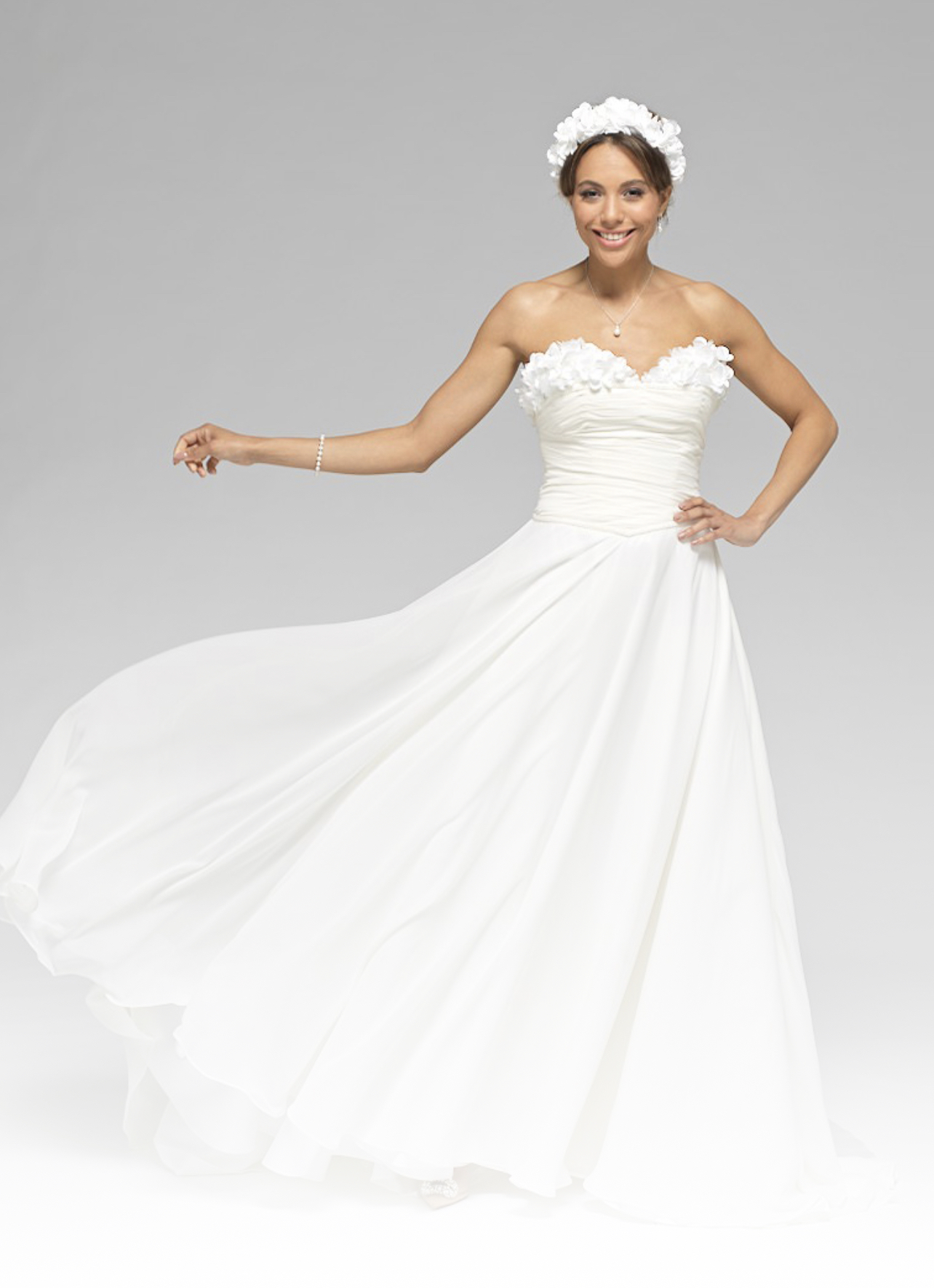 A wedding gown from the Shane Moore Designs Venus Collection
