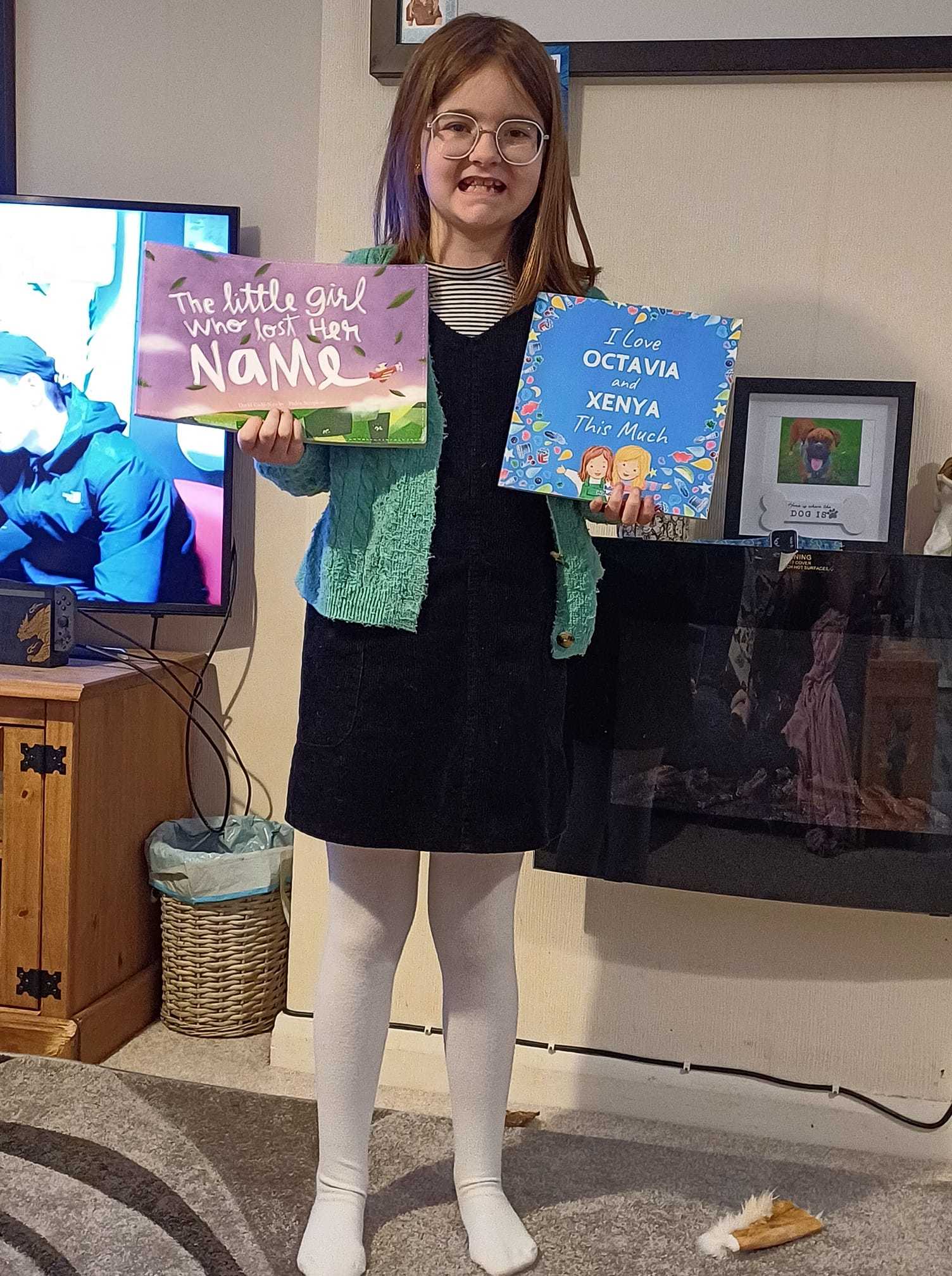 Michaela Jade Lunt: My daughter Octavia has gone dressed up as herself. We had books made when she was little with her as the main character. She came up with the idea herself. Genius idea i think.