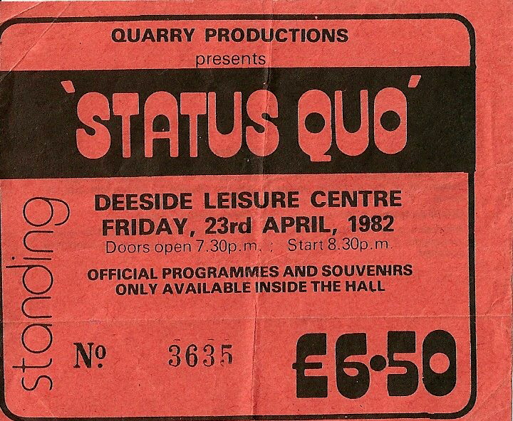 Status Quo 1982 - Deeside Leisure Centre.