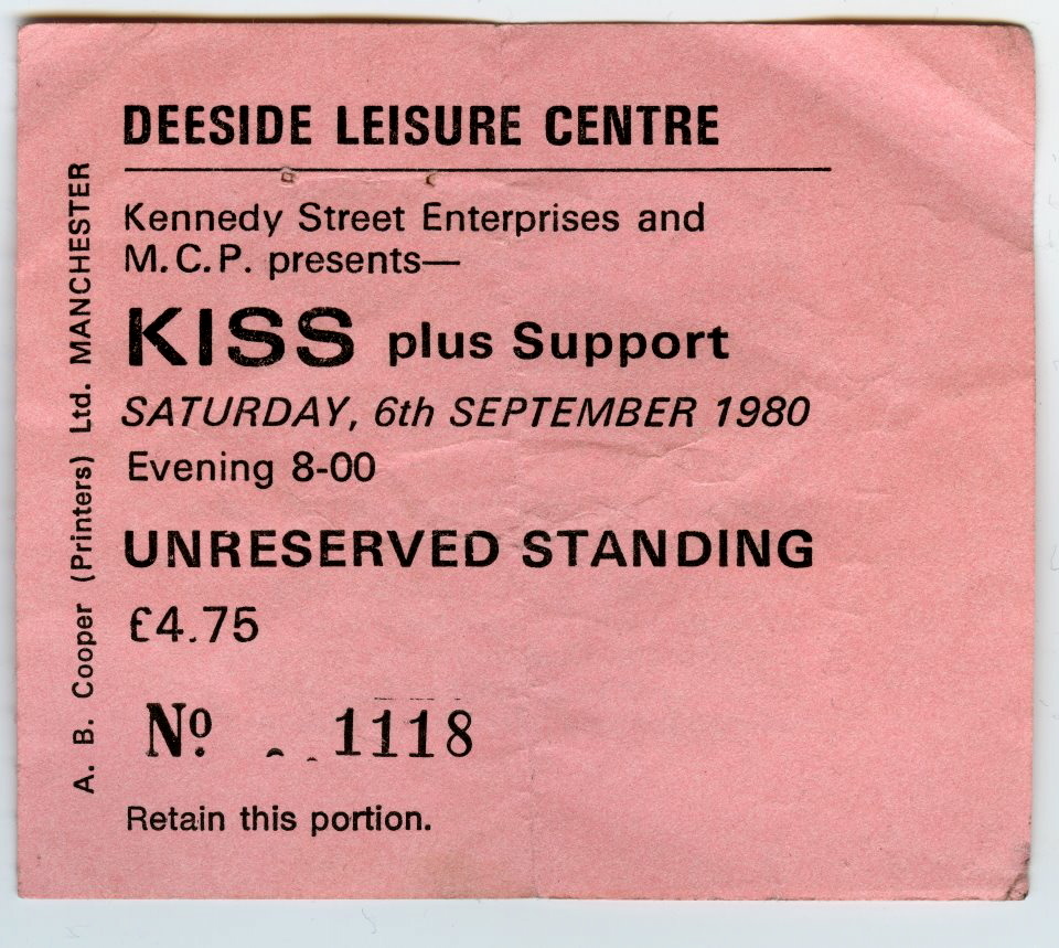 Kiss 1980 - Deeside Leisure Centre.