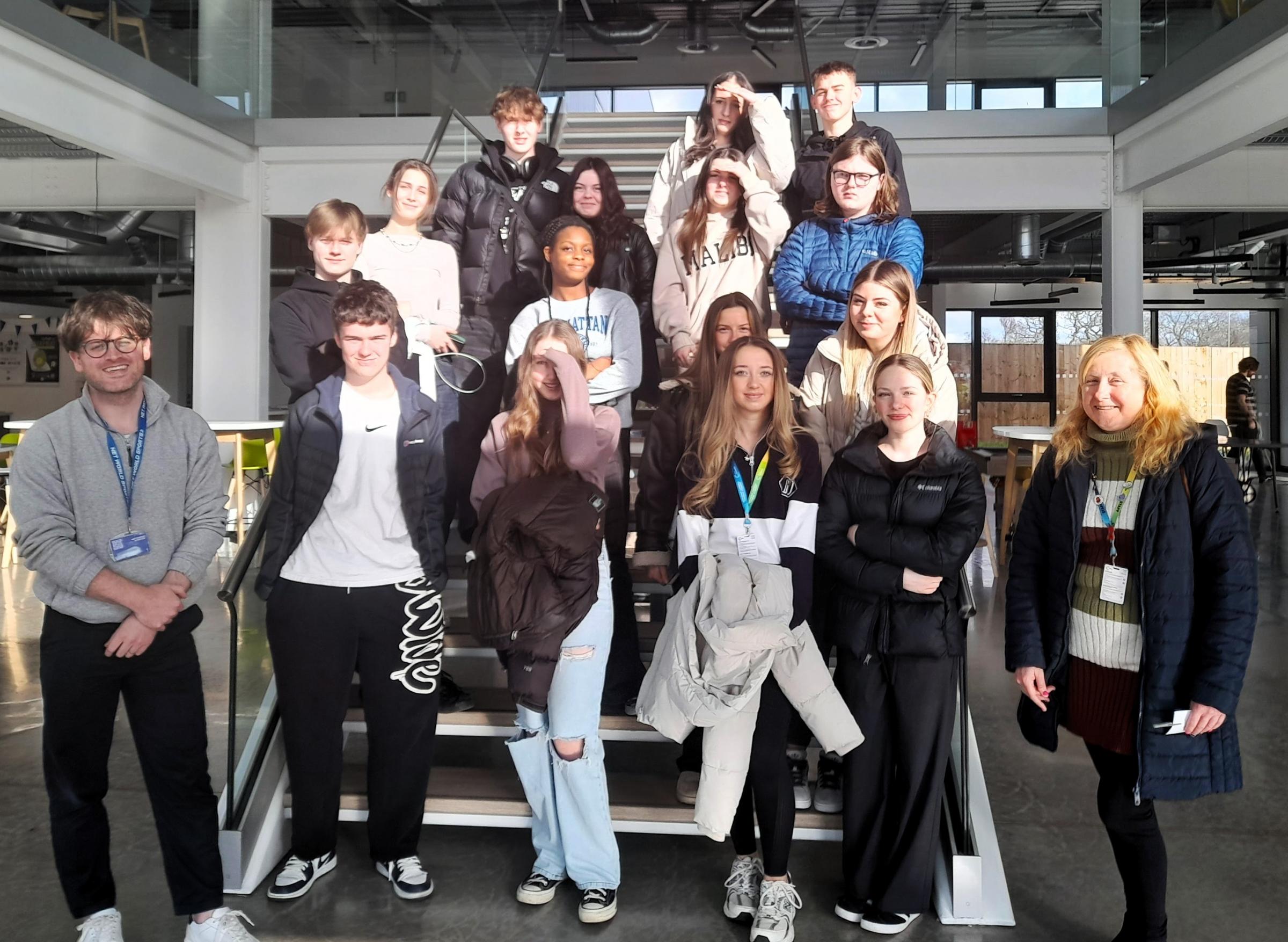 A Level Business and BTEC Enterprise and Entrepreneurship learners visited Net World Sports.