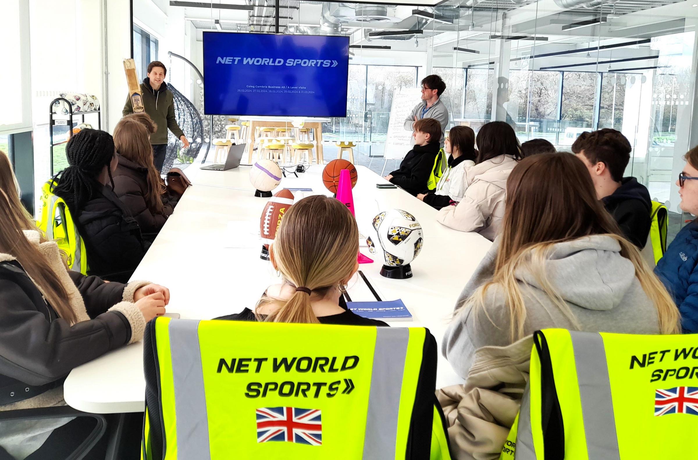 A Level Business and BTEC Enterprise and Entrepreneurship learners visited Net World Sports.