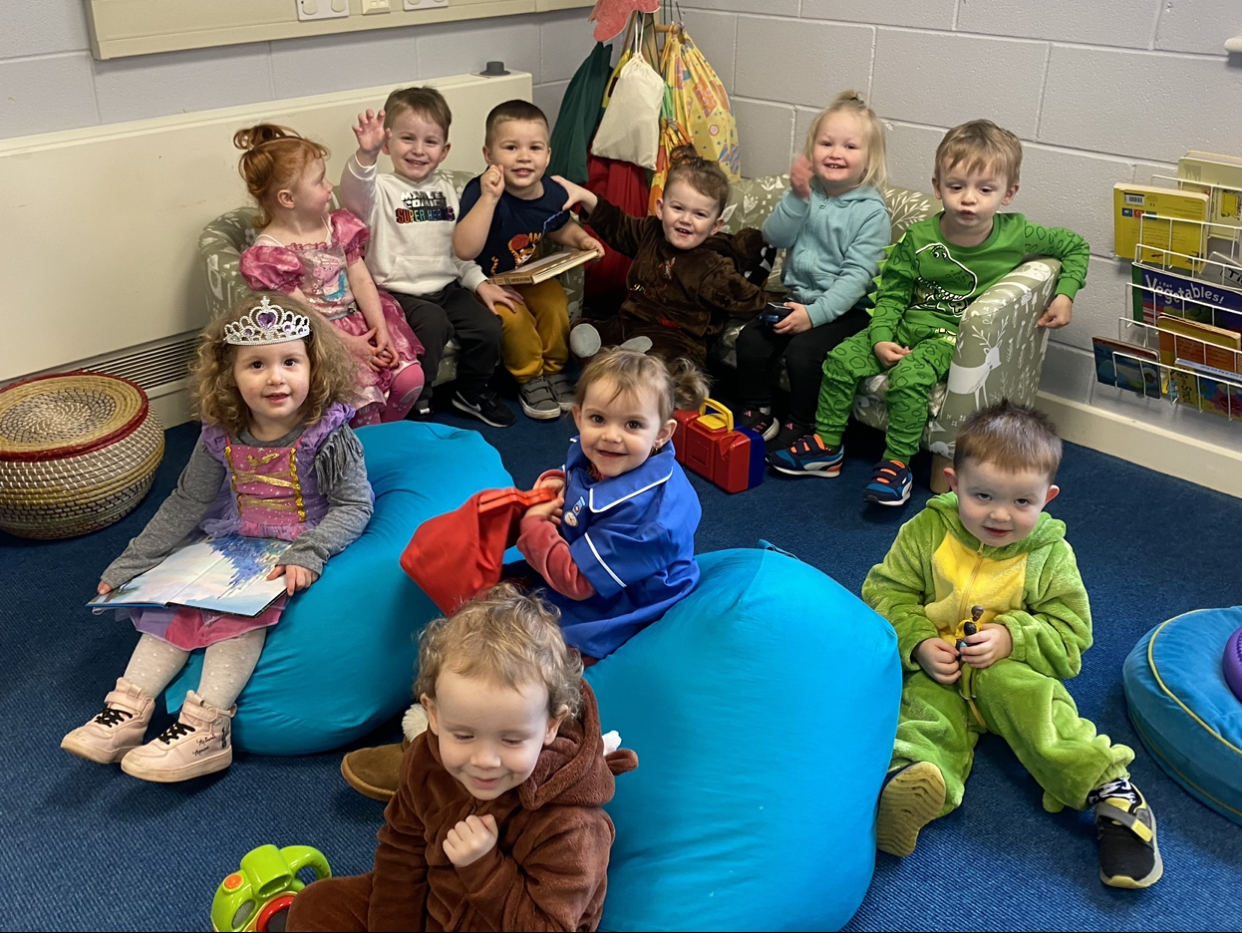 Busy Bees Playgroup on World Book Day.