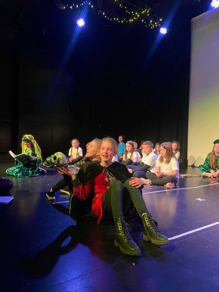 Pupils of Cherry Grove Primary School have teamed up with Storyhouse to put on the play Hamlet in the Garrett Theatre.