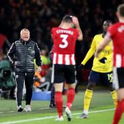 Sheffield United manager Chris Wilder on the touchline during the Premier League match at Bramall Lane, Sheffield..