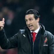 Arsenal manager Unai Emery reacts after the final whistle during the Premier League match at Old Trafford, Manchester.