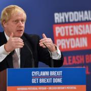 Prime Minister Boris Johnson at the launch of the Conservative Party Welsh manifesto in Wrexham whilst on the General Election campaign trail. PA Photo. Picture date: Monday November 25, 2019. See PA story POLITICS Election. Photo credit should read:
