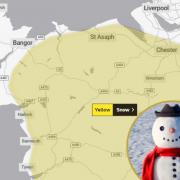 Warnings of snow on the way to North Wales.