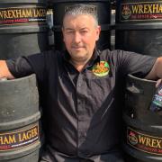 Jon Roberts, one of the directors of Wrexham Lager