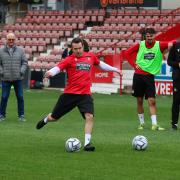 Wrexham AFC's club photographer Gemma Thomas was on the pitch with her camera to capture the training session with Rob McElhenney and Ryan Reynolds.
