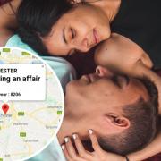 Map shows number of people having affairs has gone up this year.