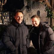 Ant and Dec at the I'm A Celebrity Castle. Picture: antanddec / Instagram