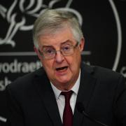 First Minister Mark Drakeford speaks during a Welsh Government press conference at the Crown Buildings, Cathay Park in Cardiff, setting out coronavirus restrictions for Wales. Mr Drakeford has urged everyone to get vaccinated, use lateral flow tests