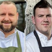 Welsh chefs Roberts Cave and Andrew Tabberner.
