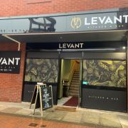 Levant Kitchen and bar from the outside. The restaurant is much bigger from the inside.
