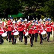 Royal Welsh pipe and drums (image: Wrexham County Borough council)