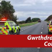 Road closure on A494 as emergency services attend collision in Flintshire