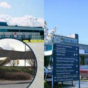 Wrexham Maelor (inset), Ysbyty Gwynedd and Glan Clwyd Hospital all come under the health board