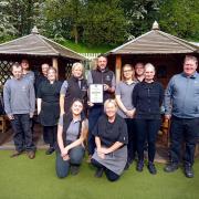 Members of The Woodworks Garden Centre team with its Garden Centre Association inspection certificate