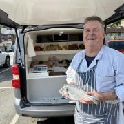 Fleetwood fish man Ian Shewan outside his popular fish van which visits Llangollen Main Car Park every Tuesday morning from 7.30am until 12noon