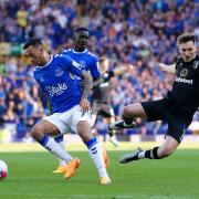 DAVID BROOKS: The winger in action for Bournemouth at Everton