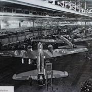 A photographic  history of Connah's Quay on display at St David's Church in Connah's Quay. Pic: Wellington bombers being built in Broughton. GA201017G