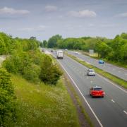 Library image of the A483 in Wrexham.