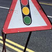 Library image of a road works sign.