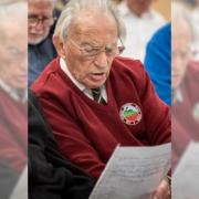 Bernard Davies, who is celebrating 50 years since he joined Brymbo Male Choir