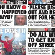 Front pages from April