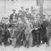 Mold Railway Station staff in the 1890s.