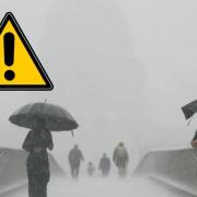 An amber weather warning has been issued by the Met Office.