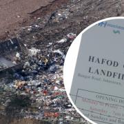 The Hafod landfill site was issued an enforcement notice last month.