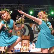 Taking part in a previous Flower Dance at the Eisteddfod.