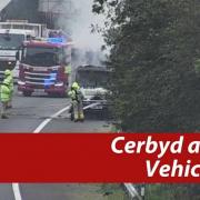 Emergency services called to reported vehicle fire on A483 near Ruabon