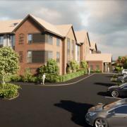 An artist's impression of what the new care home would look like.
