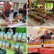 Local producers at the Spring Food Fair in Wrexham.