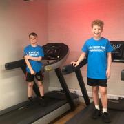 Jacob Appleton and Gethin Griffiths have been running for charity this month.