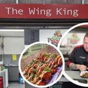 The Wing King in Wrexham's Ty Pawb was visited by Danny Malin from hit YouTube series 'Rate My Takeaway'