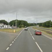 One lane at the A55 junction 30 near Traveller's Inn is closed.