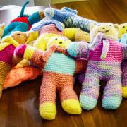 The trauma teddies which have been donated.