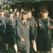 The ROC No.17 Group on parade in Wrexham in 1991.