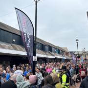 Hundreds of people gathered in Wrexham for the 10K event this morning