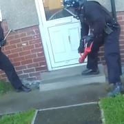 Police executed a drugs warrant on a property in Gwersyllt.
